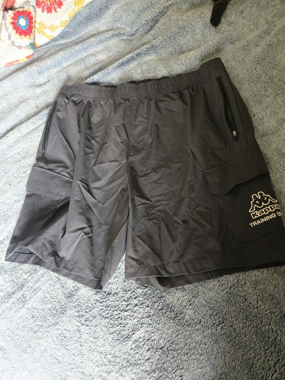 Kappa Charcoal Grey Cargo Training Shorts